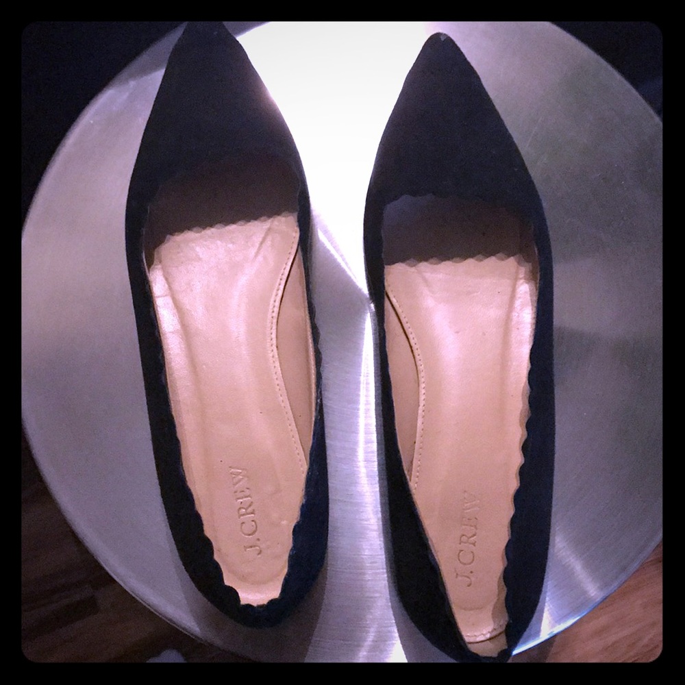 J crew point toe flats size 9
